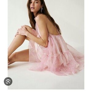 Free People Pink Mini Dress